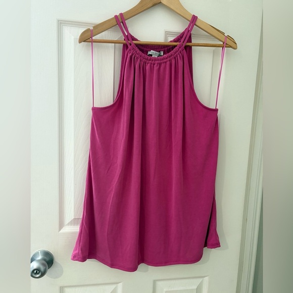 Green Envelope NWT pink sleeveless camo tank halter size XL shirt - Picture 1 of 9